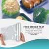 6 Rolls of Food Service Film 12" x 2000' with Cutter Box. PVC Food Wrap Film. Food Service Grade Film for Bakery; Deli; Restaurant; Kitchen. Commercia