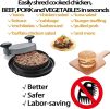 Chicken Shredder Meat Shredder Tool With Handles And Non-Skid Base For Ground Beef Pulled Pork And Chicken 20CM 7.9inch Safer Than Bear Claws For Shre