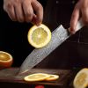 Kegani Chef's Knife - 8 Inch Professional Damascus Chef Knife, 67 Layers Japanese VG-10 Damascus High Carbon Kitchen Cooking Knife Ultra-Sharp Knives-