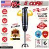 5 Core Handheld Blender, Electric Hand Blender 8-Speed 500W, Immersion Hand Held Blender Stick with Food Grade Stainless Steel Blades for Perfect Smoo