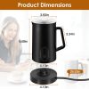 Electric Milk Frother Steamer 4 in 1 Multifunctional Hot Cold Milk Foam Maker 19.95OZ Automatic Quiet Milk Warmer Latte Cappuccinos Hot Chocolate