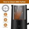 Electric Milk Frother Steamer 4 in 1 Multifunctional Hot Cold Milk Foam Maker 19.95OZ Automatic Quiet Milk Warmer Latte Cappuccinos Hot Chocolate