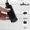 APPASO Commercial Kitchen Faucet Pull Down Sprayer with Soap Dispenser - Stainless Steel High Arc Tall Modern Single Handle Spring Kitchen Sink Faucet